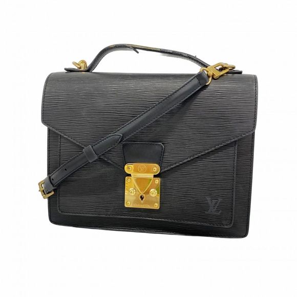 Louis Vuitton Epi Monceau 28 Handbag M52122 Noir 2-Way Bag  Women's - Picture 1 of 10